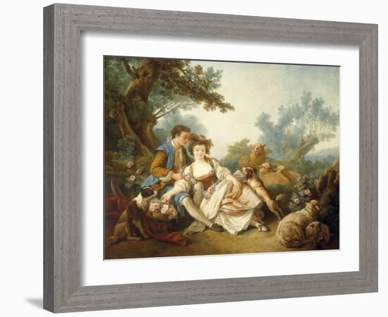 The Basket of Roses, 1785-Jean-Baptiste Huet-Framed Giclee Print