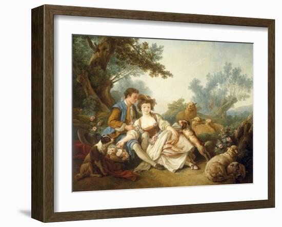 The Basket of Roses, 1785-Jean-Baptiste Huet-Framed Giclee Print