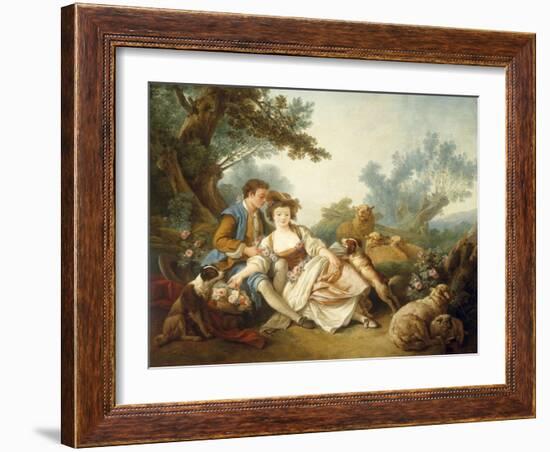 The Basket of Roses, 1785-Jean-Baptiste Huet-Framed Giclee Print