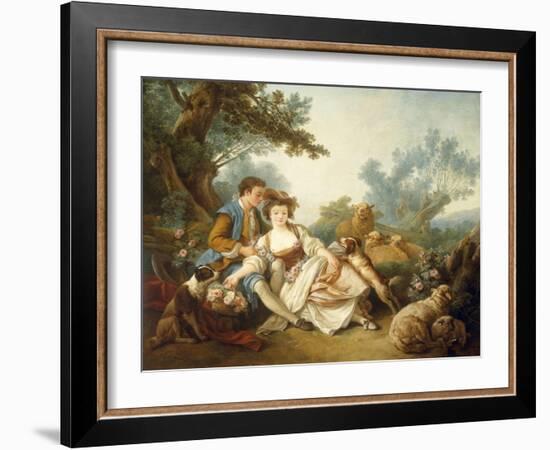 The Basket of Roses, 1785-Jean-Baptiste Huet-Framed Giclee Print