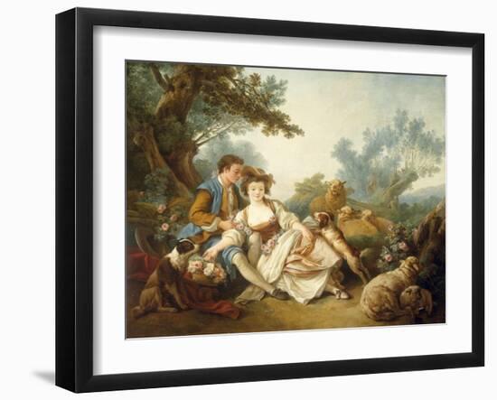 The Basket of Roses, 1785-Jean-Baptiste Huet-Framed Giclee Print