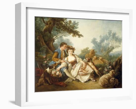 The Basket of Roses, 1785-Jean-Baptiste Huet-Framed Giclee Print