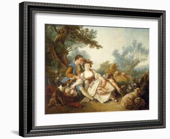 The Basket of Roses, 1785-Jean-Baptiste Huet-Framed Giclee Print