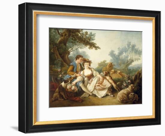 The Basket of Roses, 1785-Jean-Baptiste Huet-Framed Giclee Print