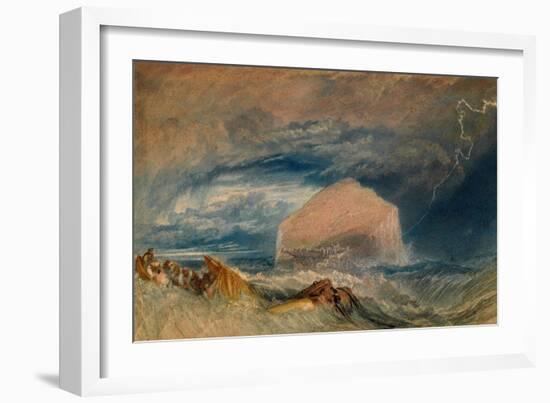 The Bass Rock, C.1824-J. M. W. Turner-Framed Giclee Print