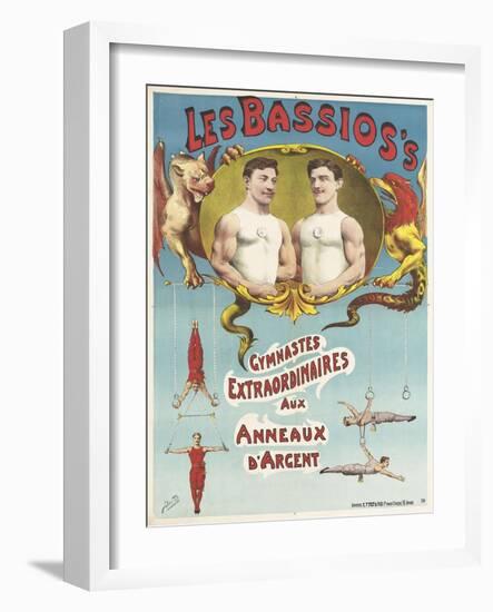 The Bassio's Extraordinary Gymnasts to Silver Rings-null-Framed Giclee Print