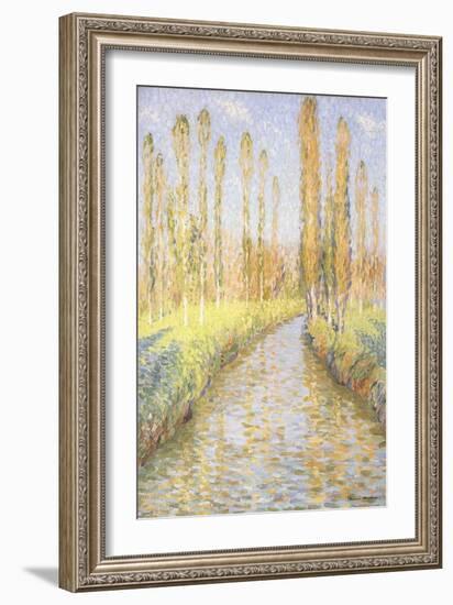 The Bastide du Vert in Autumn, La Bastide du Vert en Automne-Henri Martin-Framed Giclee Print