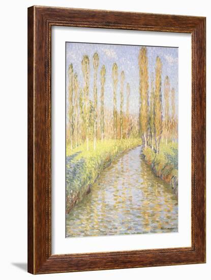 The Bastide du Vert in Autumn, La Bastide du Vert en Automne-Henri Martin-Framed Giclee Print