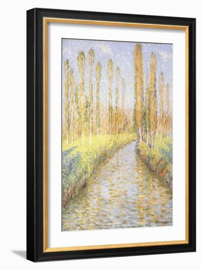 The Bastide du Vert in Autumn, La Bastide du Vert en Automne-Henri Martin-Framed Giclee Print