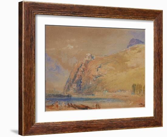 The Bastille at Grenoble from the Valley of the Isere, C.1836-J. M. W. Turner-Framed Giclee Print