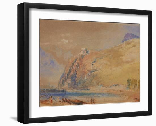 The Bastille at Grenoble from the Valley of the Isere, C.1836-J. M. W. Turner-Framed Giclee Print