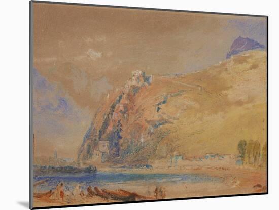 The Bastille at Grenoble from the Valley of the Isere, C.1836-J. M. W. Turner-Mounted Giclee Print