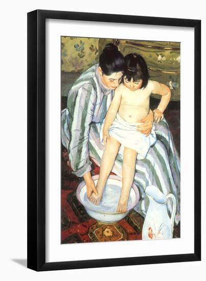 The Bath, 1891-Mary Cassatt-Framed Giclee Print