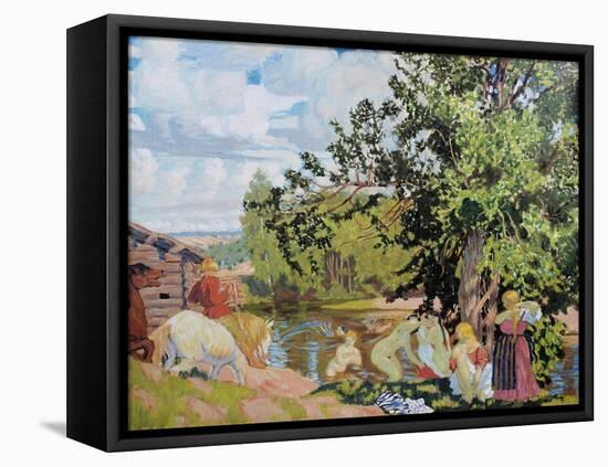 The Bath, 1910-Boris Michaylovich Kustodiev-Framed Premier Image Canvas