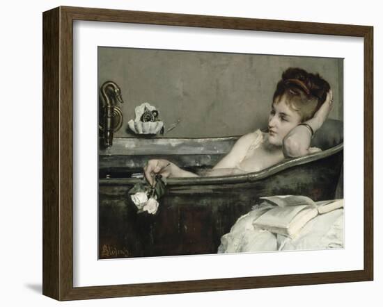 The Bath, also Said the Woman in the Bath or Shower-Alfred Emile Léopold Stevens-Framed Giclee Print