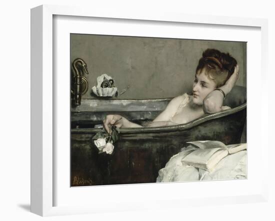 The Bath, also Said the Woman in the Bath or Shower-Alfred Emile Léopold Stevens-Framed Giclee Print