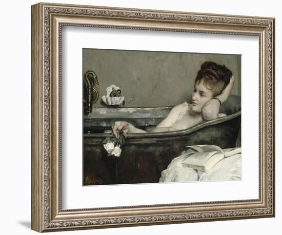 The Bath, also Said the Woman in the Bath or Shower-Alfred Emile Léopold Stevens-Framed Giclee Print