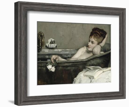 The Bath, also Said the Woman in the Bath or Shower-Alfred Emile Léopold Stevens-Framed Giclee Print