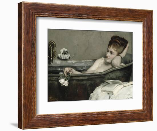 The Bath, also Said the Woman in the Bath or Shower-Alfred Emile Léopold Stevens-Framed Giclee Print