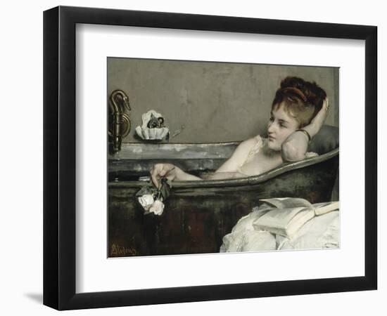 The Bath, also Said the Woman in the Bath or Shower-Alfred Emile Léopold Stevens-Framed Giclee Print