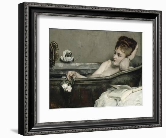 The Bath, also Said the Woman in the Bath or Shower-Alfred Emile Léopold Stevens-Framed Giclee Print