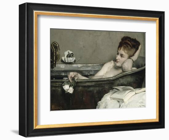 The Bath, also Said the Woman in the Bath or Shower-Alfred Emile Léopold Stevens-Framed Giclee Print