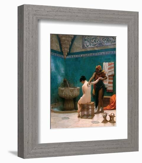 The Bath, ca. c.1880-1885-Jean Leon Gerome-Framed Art Print