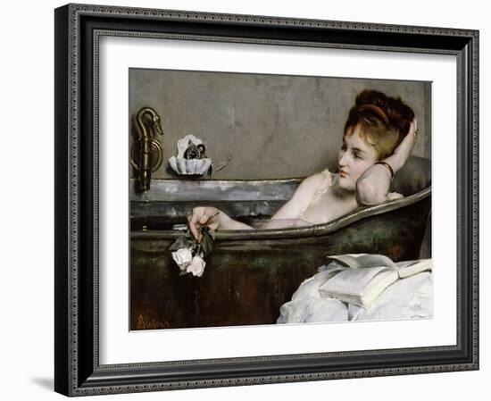 The Bath, circa 1867-Alfred Georges Stevens-Framed Giclee Print