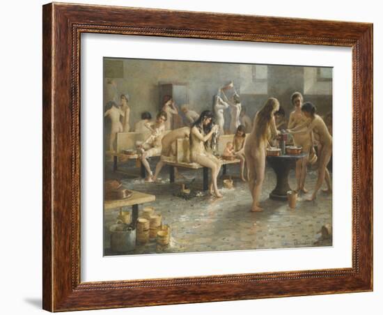 The Bath House-null-Framed Giclee Print