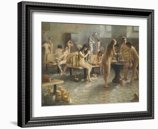 The Bath House-null-Framed Giclee Print