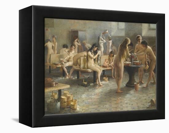 The Bath House-null-Framed Premier Image Canvas