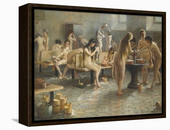 The Bath House-null-Framed Premier Image Canvas