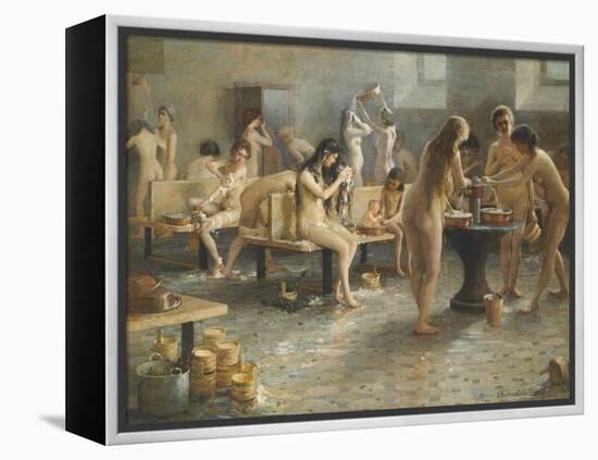 The Bath House-null-Framed Premier Image Canvas