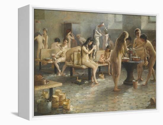 The Bath House-null-Framed Premier Image Canvas