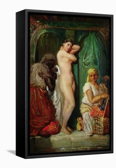 The Bath in the Harem, 1849-Theodore Chasseriau-Framed Premier Image Canvas