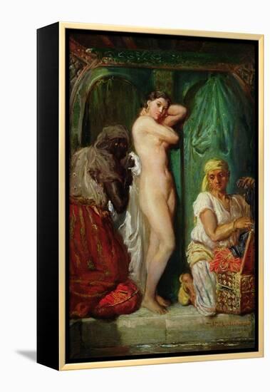 The Bath in the Harem, 1849-Theodore Chasseriau-Framed Premier Image Canvas