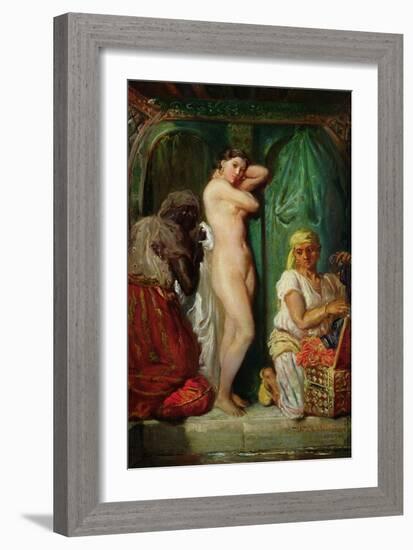 The Bath in the Harem, 1849-Theodore Chasseriau-Framed Giclee Print