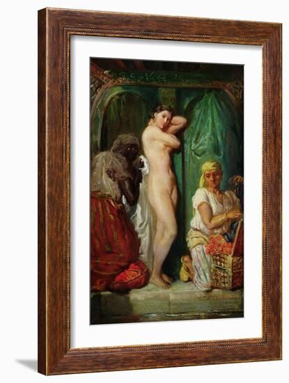 The Bath in the Harem, 1849-Theodore Chasseriau-Framed Giclee Print