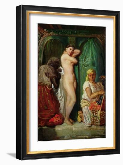 The Bath in the Harem, 1849-Theodore Chasseriau-Framed Giclee Print