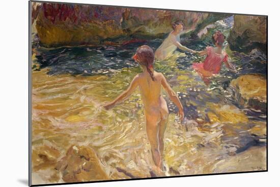 The Bath, Jávea, 1905-Joaquin Sorolla y Bastida-Mounted Giclee Print