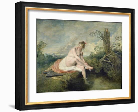 The Bath of Diana, C. 1715-16-Jean Antoine Watteau-Framed Giclee Print