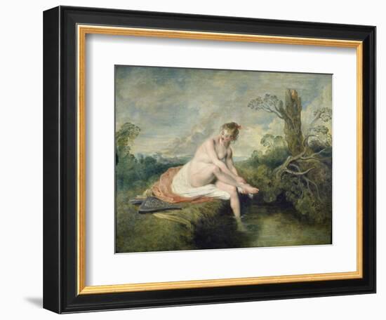 The Bath of Diana, C. 1715-16-Jean Antoine Watteau-Framed Giclee Print