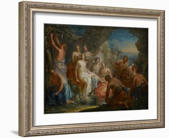 The Bath of Diana, C.1730-Johann Georg Platzer-Framed Giclee Print