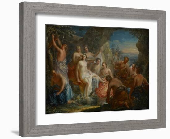The Bath of Diana, C.1730-Johann Georg Platzer-Framed Giclee Print