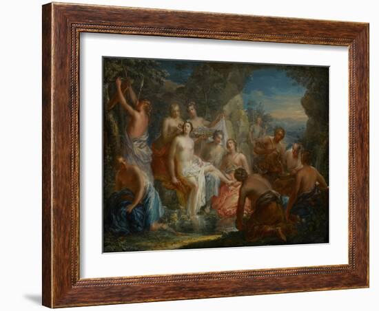 The Bath of Diana, C.1730-Johann Georg Platzer-Framed Giclee Print