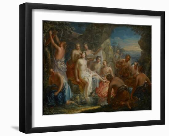 The Bath of Diana, C.1730-Johann Georg Platzer-Framed Giclee Print