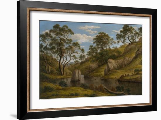 The Bath of Diana, Van Diemen's Land, 1837-John Glover-Framed Giclee Print