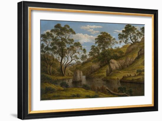 The Bath of Diana, Van Diemen's Land, 1837-John Glover-Framed Giclee Print