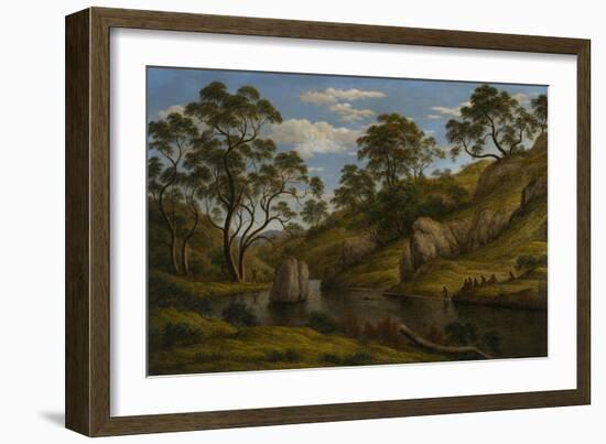 The Bath of Diana, Van Diemen's Land, 1837-John Glover-Framed Giclee Print