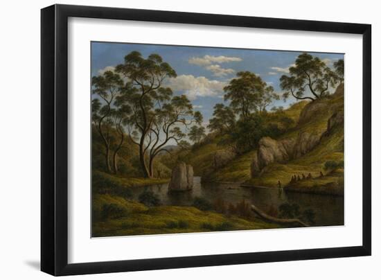 The Bath of Diana, Van Diemen's Land, 1837-John Glover-Framed Giclee Print